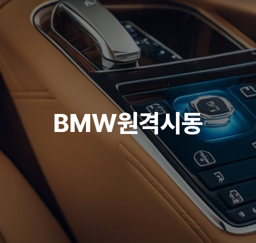 BMW원격시동  BMW 스마트키 기능 차량 예열 및 보안 강화