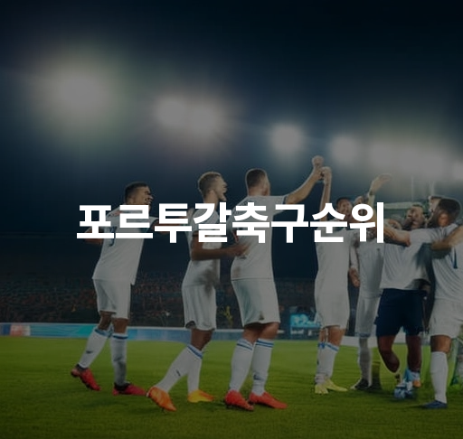 포르투갈축구순위  스포르팅 리스본과 벤피카 경쟁 FC 포르투와의 맹활약 유력