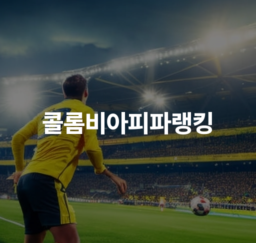 콜롬비아FIFA랭킹  월드컵 참가 횟수 최근전적 선수분석