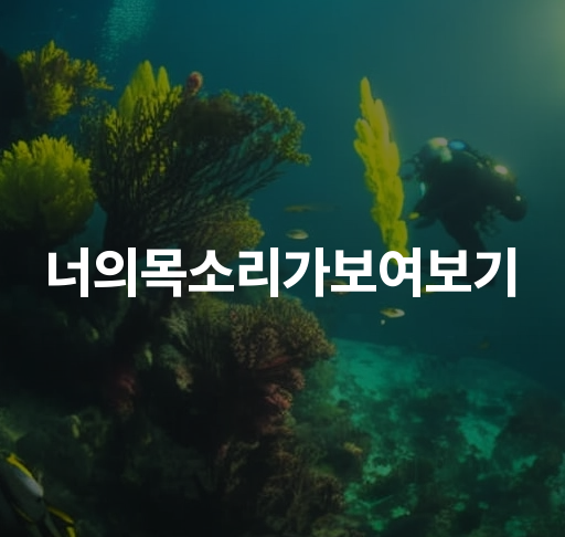 너의목소리가보여보기  실력파 보이스프로필 오디션 지원 음악감상