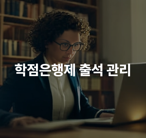 학점은행제 출석 관리  출석 체크 시스템과 학업 성취도 향상 방법