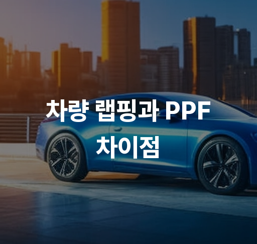 차량 랩핑과 PPF 차이점  차량 보호 필름과 랩핑 비교 장단점 분석