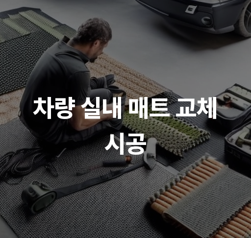 차량 실내 매트 교체 시공  매트 선택 가이드 교체 후 관리 팁