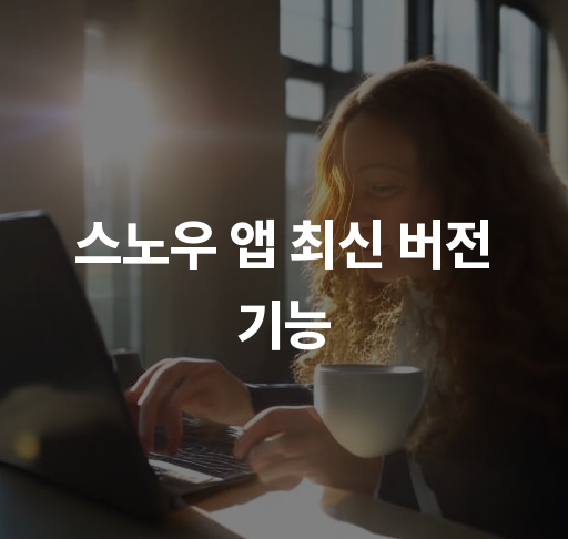 스노우 앱 최신 버전 기능  사용자 맞춤 편집 도구  AI 필터 및 효과 추가