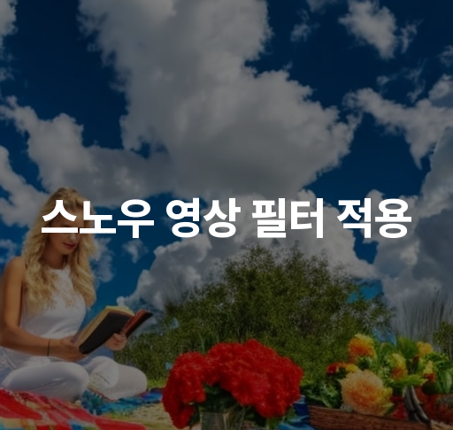 스노우 영상 필터 적용  효과적 사용법과 필터 추천 팁