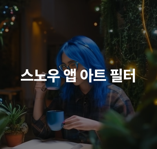 스노우 앱 아트 필터  창의적 사진 편집 및 필터 활용 방법