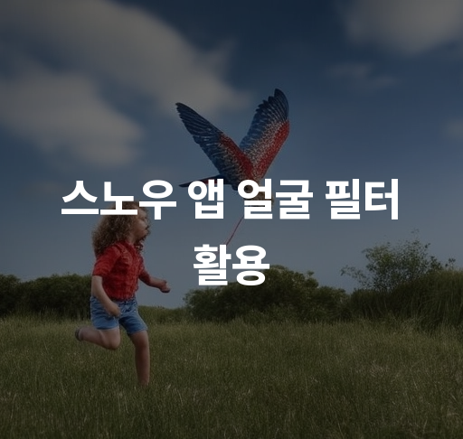 스노우 앱 얼굴 필터 활용  효과적인 보정 기술 및 다양한 필터 유형