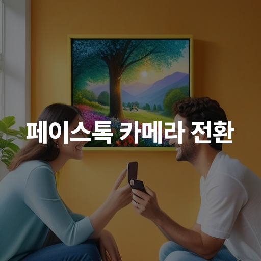 페이스톡 카메라 전환  카메라 전환 방법 및 팁